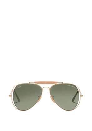 Dolce & Gabbana Eyewear x Ray-Ban pilot-frame sunglasses - Gold
