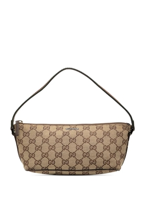 Gucci Pre-Owned 2000-2015 GG Canvas Web Boat shoulder bag - Neutrals