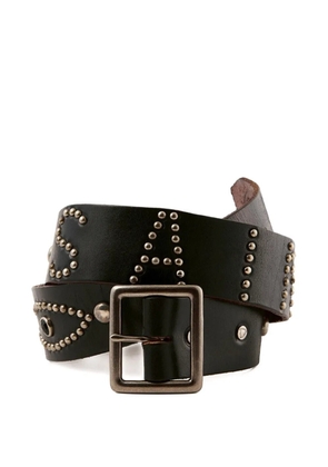 SAINT MXXXXXX x HTC studded leather belt - Black