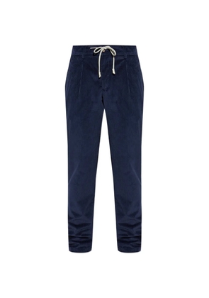 Eleventy pleated corduroy trousers - Blue