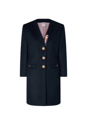Thom Browne Zibeline cardigan coat - Blue