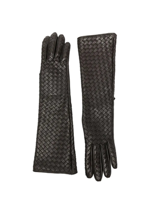 Manokhi woven leather gloves - Brown