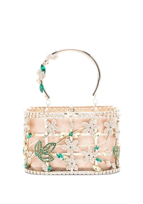 Rosantica mini Holli crystal-embellished tote bag - Gold