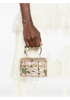 Rosantica mini Holli crystal-embellished tote bag - Gold