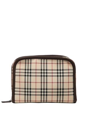 Burberry Pre-Owned 2000-2017 House Check Canvas Cosmetic pouch - Neutrals