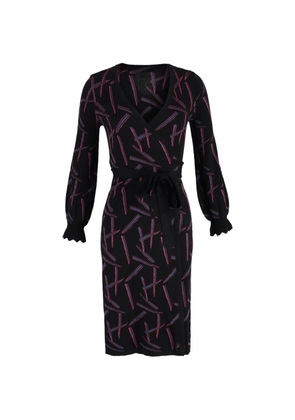 Diane Von Furstenberg Vintage printed wrap dress - Black