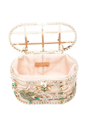 Rosantica mini Holli crystal-embellished tote bag - Gold