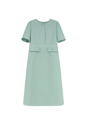 Valentino Garavani VLogo-plaque short-sleeve midi dress - Green