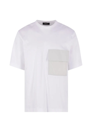 Laminar flap-pocket T-shirt - White