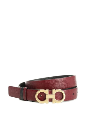 Ferragamo Gancini reversible leather belt - Red