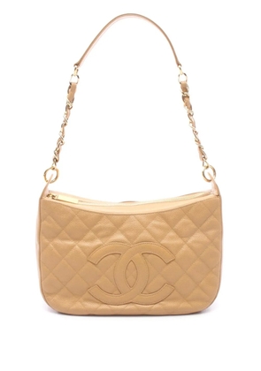 CHANEL Pre-Owned 2004-2005 Quilted Caviar Timeless CC shoulder bag - Neutrals