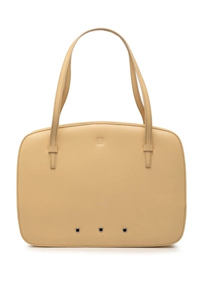 Loewe Pre-Owned 2010-2026 Leather Anagram handbag - Neutrals