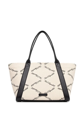 Karl Lagerfeld K/Ville logo-print tote bag - Neutrals