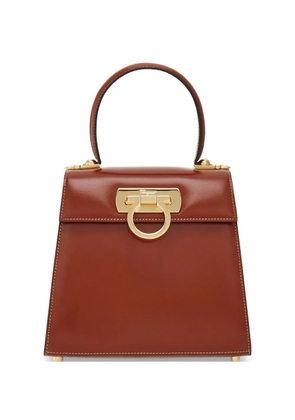 Ferragamo S Iconic leather tote bag - Brown