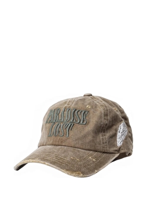 Alchemist embroidered distressed baseball hat - Brown