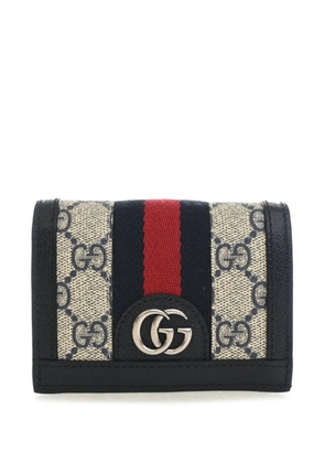 Gucci Pre-Owned 2016-2026 GG Supreme Web Ophidia Compact Wallet small wallets - Neutrals