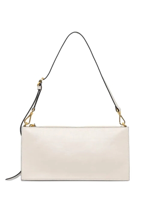 Pollini logo-embossed adjustable-strap tote bag - Neutrals