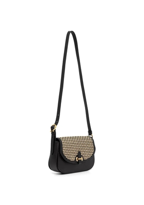 Pollini woven-panel cross-body bag - Black