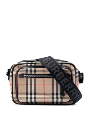 Burberry Pre-Owned 2018-2026 House Check Canvas Paddy crossbody bag - Neutrals