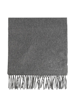 Max Mara Wsdalia embroidered scarf - Grey