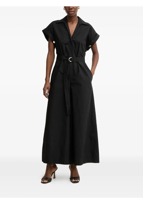 SIMONA CORSELLINI belted wide-leg jumpsuit - Black