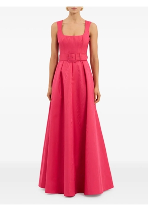 Rebecca Vallance Rosalia belted gown - Pink