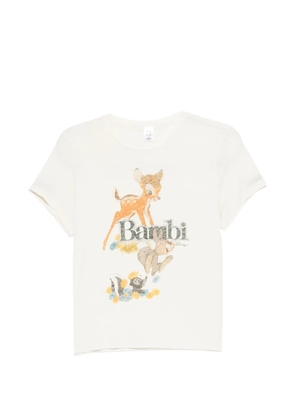 RE/DONE bambi graphic-print T-shirt - Neutrals