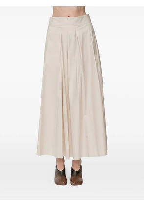 SUSANNE BOMMER pleated A-line skirt - Neutrals