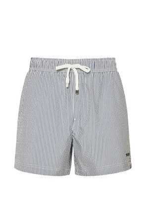Zegna striped swim shorts - Blue