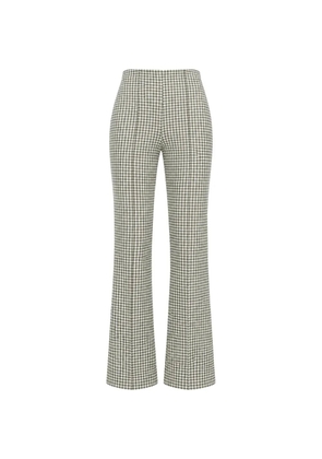 Vince Niki gingham flared trousers - Green