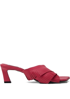 Reike Nen 60mm fringed mules - Pink
