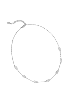 Karl Lagerfeld embellished chain necklace - Silver