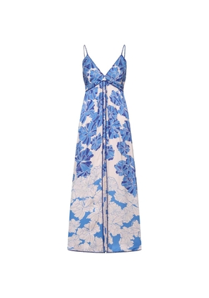 Poupette St Barth Denise floral-print maxi dress - Neutrals