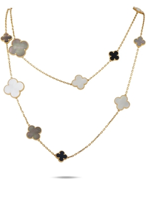 Van Cleef & Arpels Magic Alhambra mother-of-pearl and onyx necklace - Gold