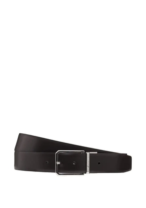 Santoni buckle-fastening leather belt - Black