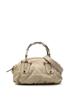 Gucci Pre-Owned 2000-2015 Guccissima Bamboo Dialux Pop satchel - Neutrals