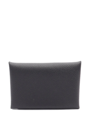 Hermès Pre-Owned Calvi coin purse - Black