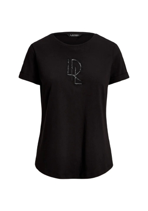 Lauren Ralph Lauren logo-embellished T-shirt - Black