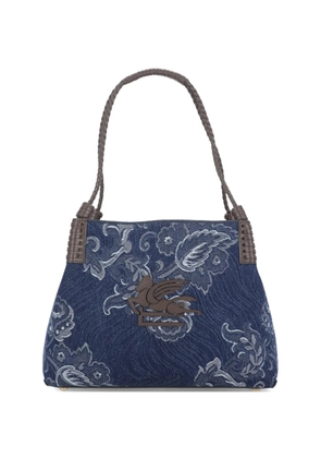 ETRO Pegaso floral-jacquard tote bag - Blue