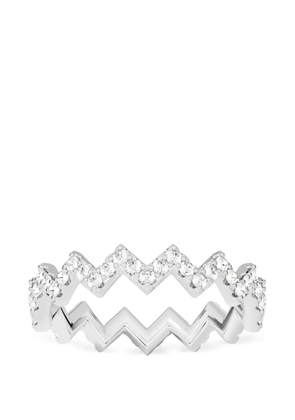 APM Monaco Up and Down zigzag ring - Silver