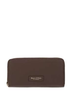 Marc O'Polo logo-plaque zip-around wallet - Brown