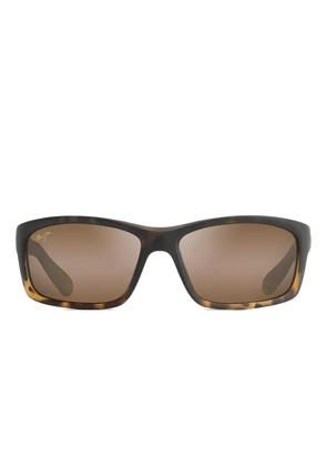 Maui Jim Kanaio Coast tortoise-ombre rectangle sunglasses - Brown