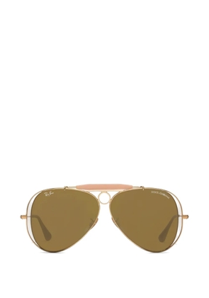 Dolce & Gabbana Eyewear x RAY-BAN aviator-frame sunglasses - Gold