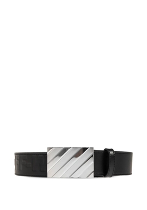 Off-White diagonal buckle belt - Black