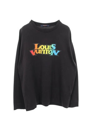 Louis Vuitton Pre-Owned 2000s Fade logo-print long-sleeve T-shirt - Black
