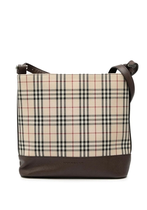 Burberry Pre-Owned 2000-2017 House Check Canvas shoulder bag - Neutrals