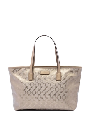 Gucci Pre-Owned 2016-2026 Medium GG Imprime tote bag - Gold
