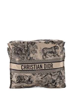 Christian Dior Pre-Owned DiorTravel Zipped Printed Technical Fabric pouch - Neutrals