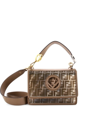 Fendi Pre-Owned Kan I F Shoulder Bag Zucca PU Medium satchel - Neutrals