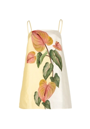 FARM Rio floral-print mini dress - Yellow